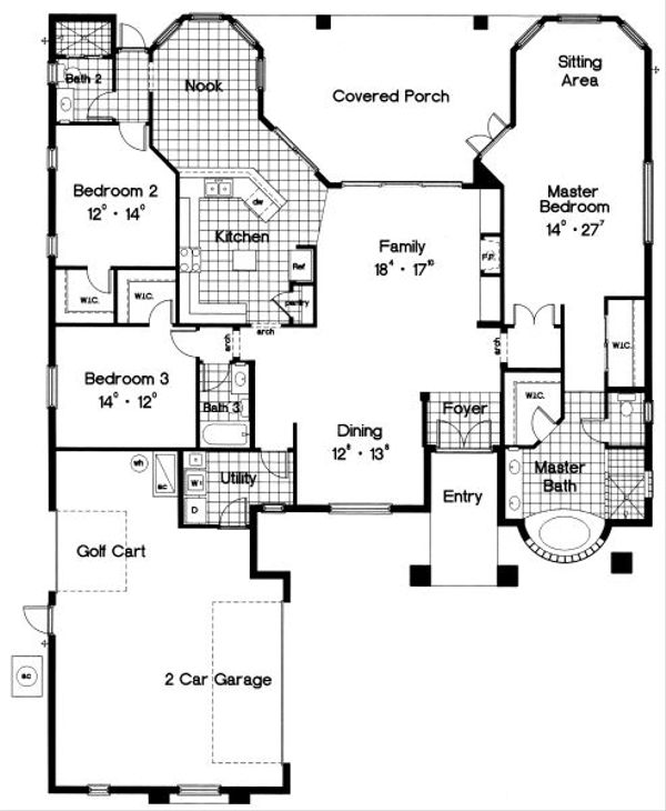 European Floor Plan - Main Floor Plan #417-275