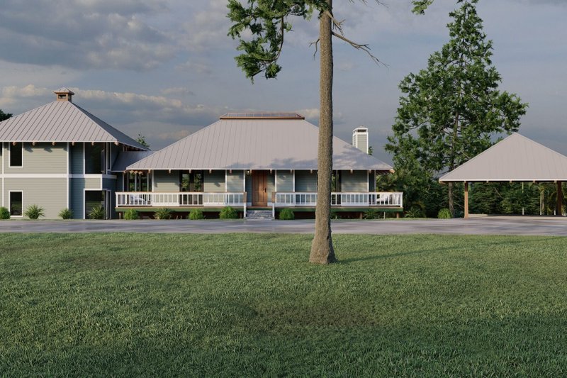 Dream House Plan - Exterior - Front Elevation for Southern House Plan #17-559 - 2 bed, 2.5 bath
