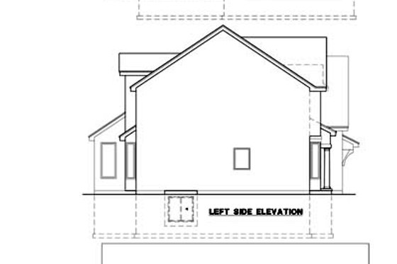 Exterior - Rear Elevation for Traditional House Plan #67-818 - 4 bed, 3 bath