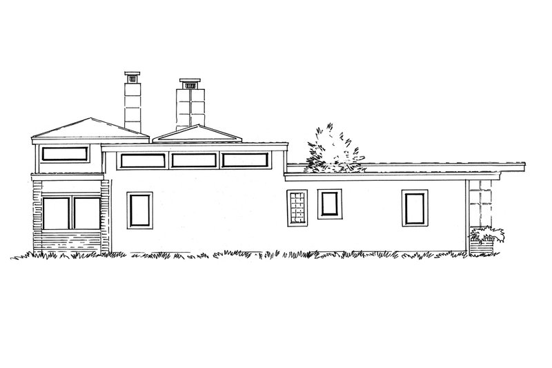 Home Plan - Left Side Elevation
