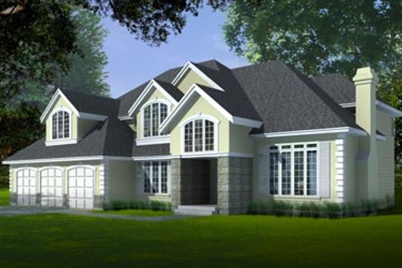 Home Plan - European Exterior - Front Elevation Plan #97-209