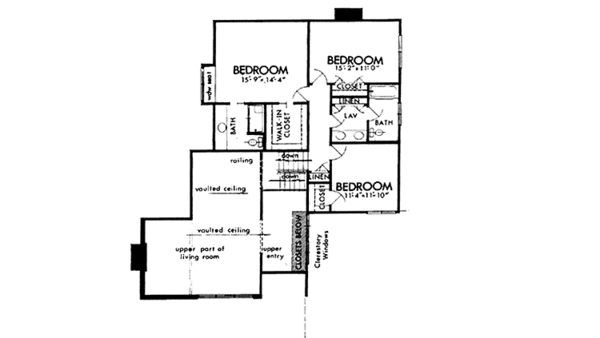 Home Plan - Prairie Floor Plan - Upper Floor Plan #320-1299