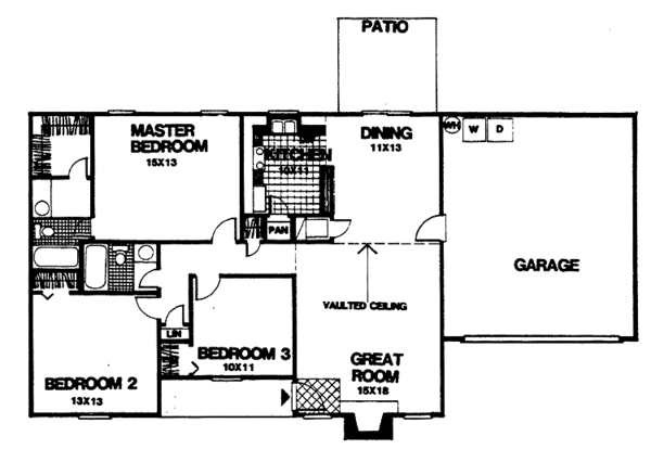 House Plan Design - Country Floor Plan - Main Floor Plan #30-320