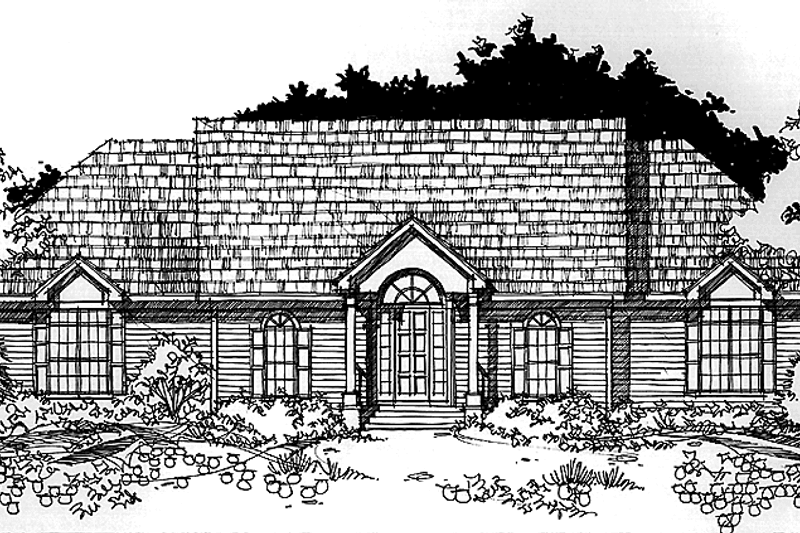 Home Plan - Traditional Exterior - Front Elevation Plan #1007-34