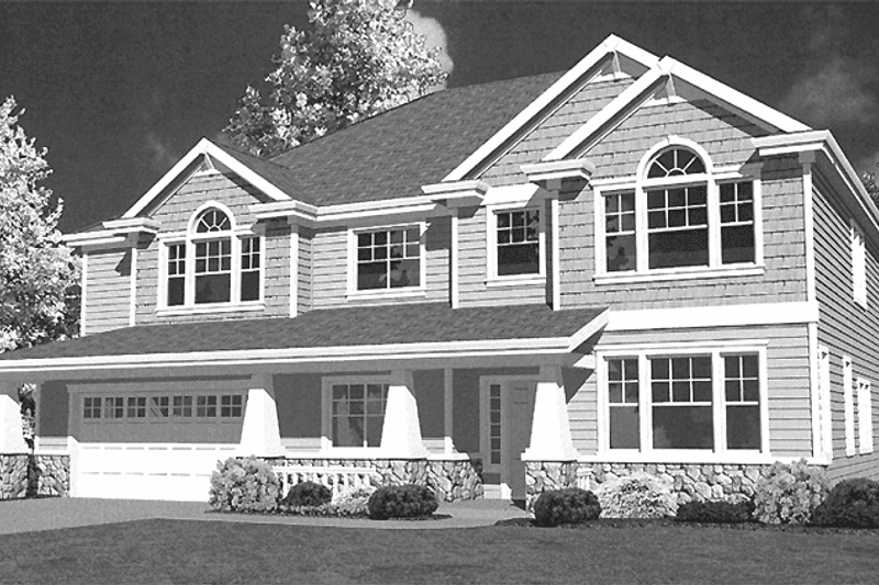 Home Plan - Country Exterior - Front Elevation Plan #997-8