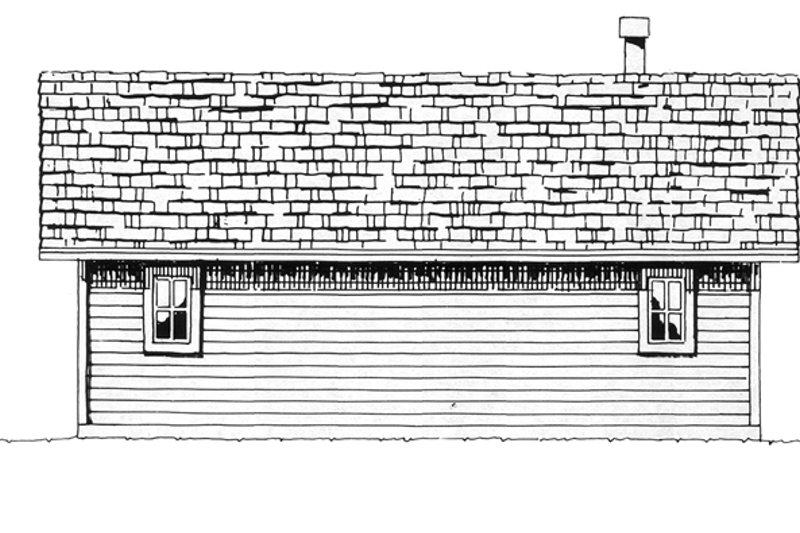 Dream House Plan - Exterior - Rear Elevation for Country House Plan #942-13 - 2 bed, 2 bath