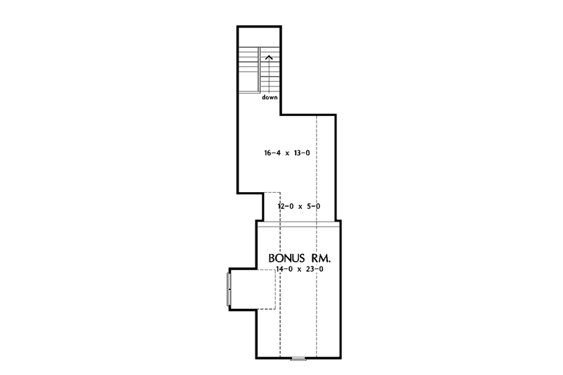 Home Plan - Floor Plan - Upper Floor for Craftsman House Plan #929-826 - 3 bed, 2 bath