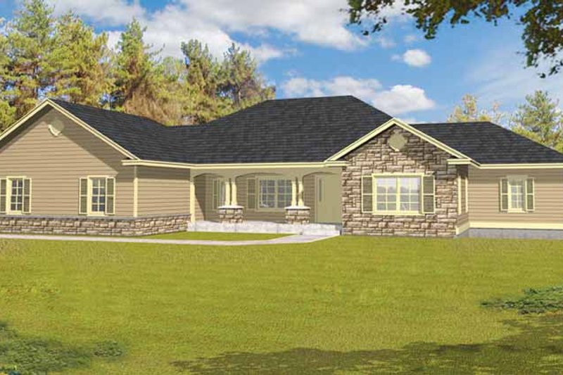 Dream House Plan - Ranch Exterior - Front Elevation Plan #1037-27