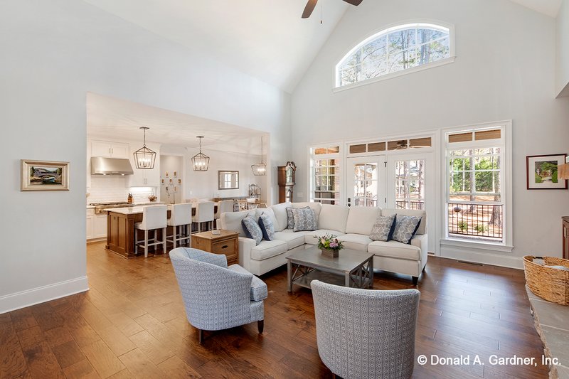 House Design - Interior - Family Room 1 for Ranch House Plan #929-1005 - 4 bed, 3 bath