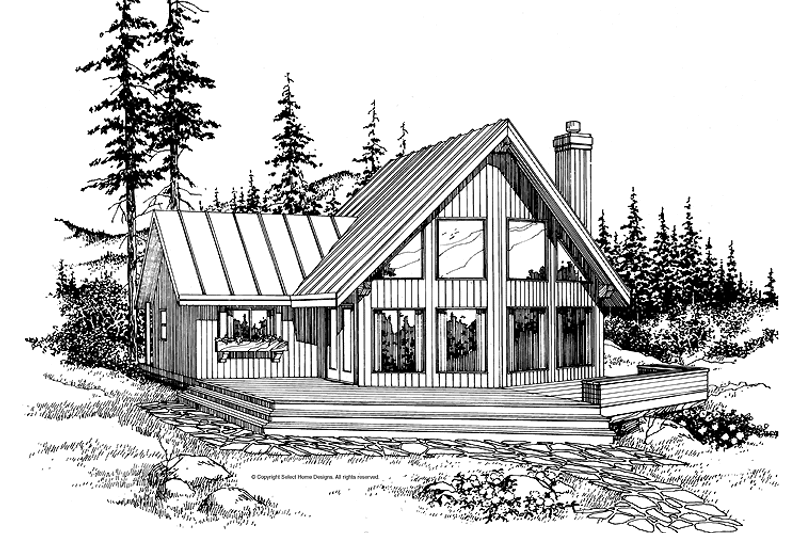 Architectural House Design - Exterior - Front Elevation Plan #47-877