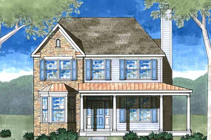Home Plan - Country Exterior - Front Elevation Plan #1029-13