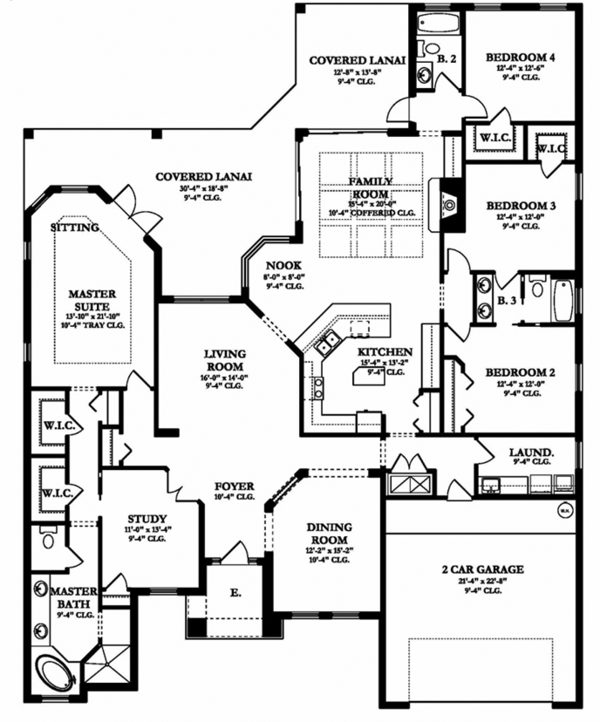 Dream House Plan - European Floor Plan - Main Floor Plan #1058-129