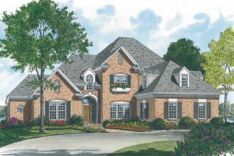 House Blueprint - Traditional Exterior - Front Elevation Plan #453-102