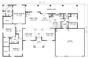 Adobe / Southwestern Style House Plan - 4 Beds 3 Baths 3053 Sq/Ft Plan #1-758 