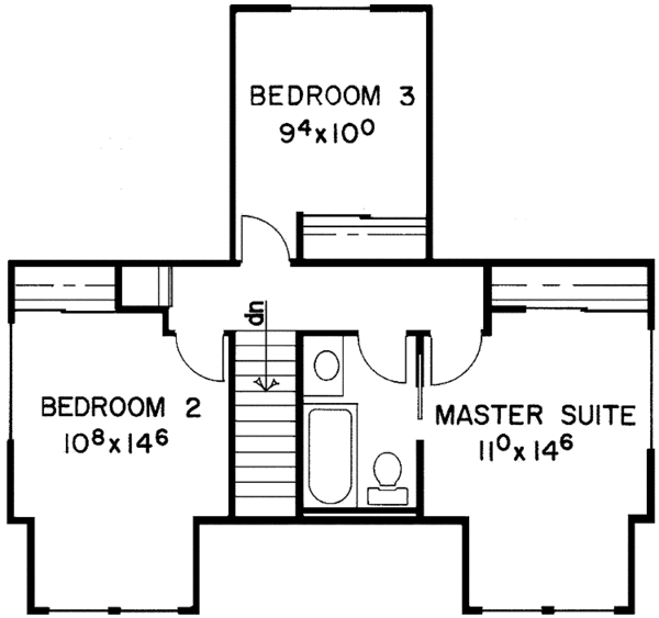 House Plan Design - Contemporary Floor Plan - Upper Floor Plan #60-751