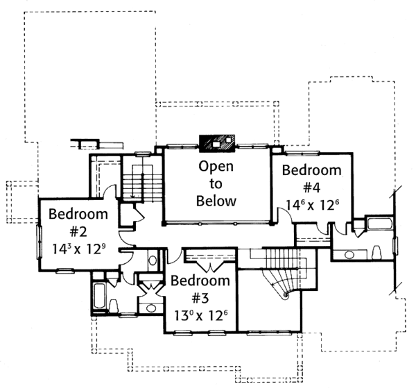 House Design - Country Floor Plan - Upper Floor Plan #429-330