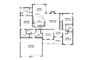 Ranch Style House Plan - 3 Beds 2.5 Baths 2272 Sq/Ft Plan #1010-84 