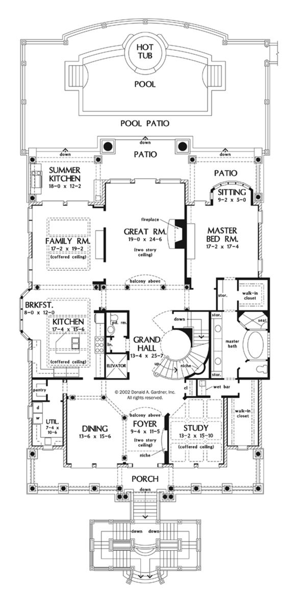 Home Plan - Mediterranean Floor Plan - Main Floor Plan #929-900