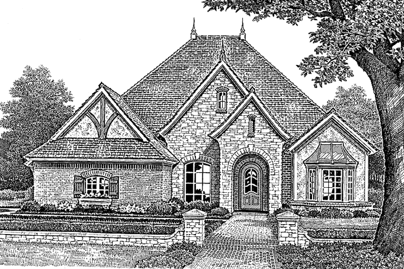 Home Plan - Classical Exterior - Front Elevation Plan #310-1200