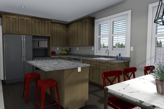 Interior - Kitchen for Ranch House Plan #1060-42 - 3 bed, 2 bath