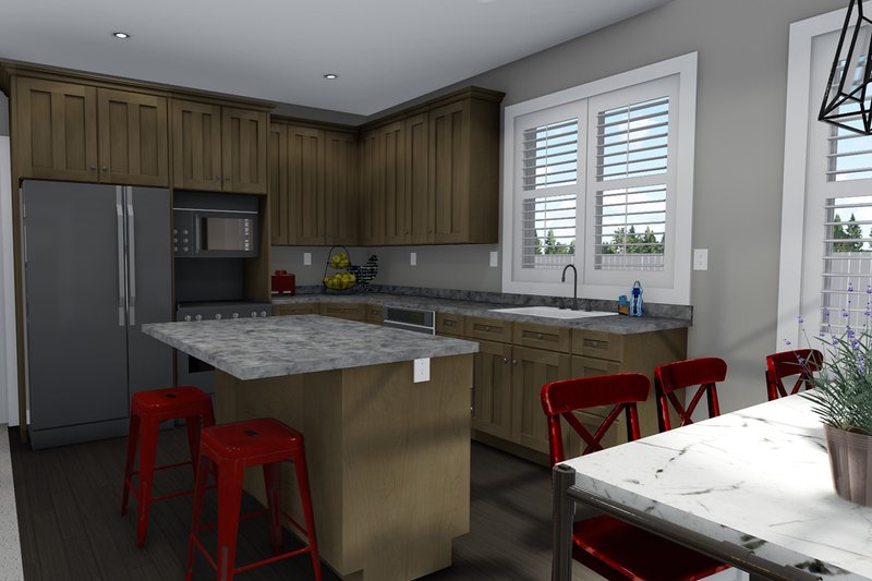 Dream House Plan - Interior - Kitchen for Ranch House Plan #1060-42 - 3 bed, 2 bath
