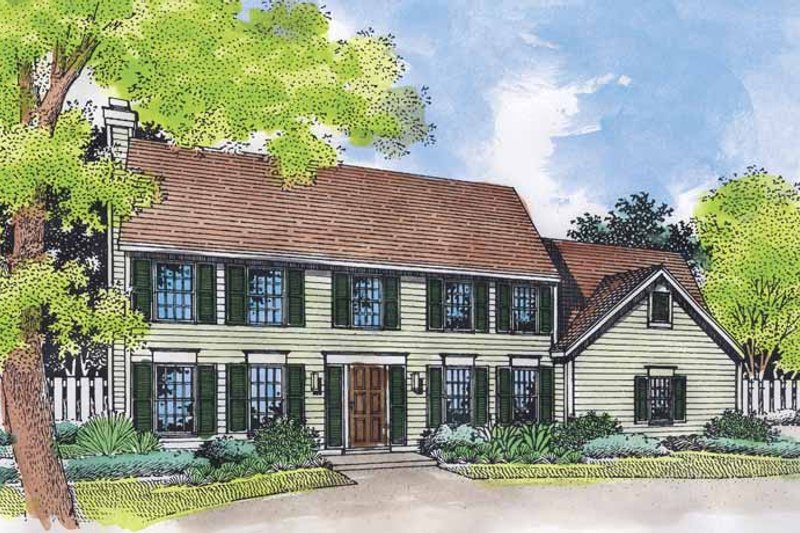 Dream House Plan - Classical Exterior - Front Elevation Plan #320-543