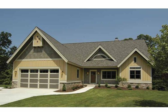 Exterior - Front Elevation 3 for Craftsman House Plan #928-88 - 3 bed, 2.5 bath