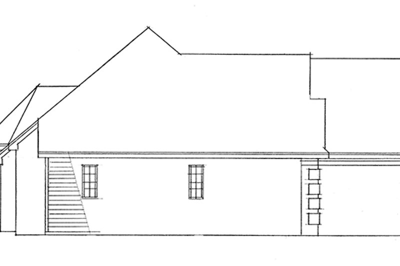 Architectural House Design - Exterior - Other Elevation 1 for Ranch House Plan #51-701 - 2 bed, 2.5 bath