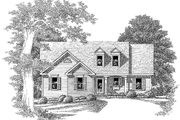Country Style House Plan - 3 Beds 2 Baths 1290 Sq/Ft Plan #927-549 