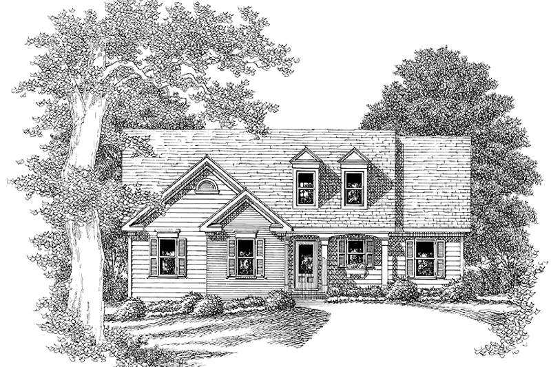 Home Plan - Exterior - Front Elevation 3 for Country House Plan #927-549 - 3 bed, 2 bath