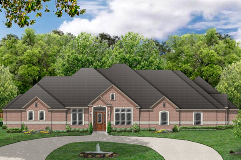 Architectural House Design - Traditional Exterior - Front Elevation Plan #84-498