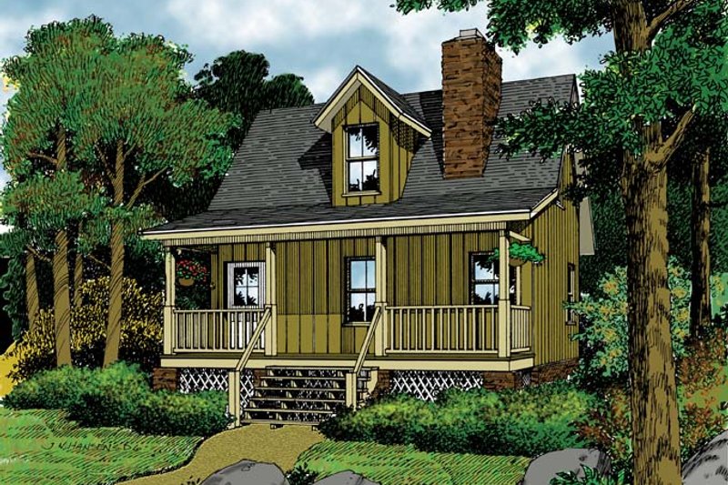 Dream House Plan - Mediterranean Exterior - Front Elevation Plan #417-577