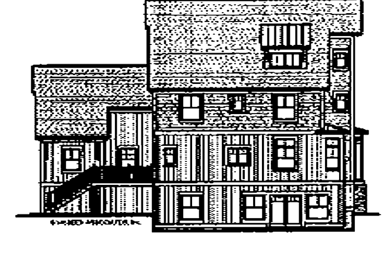 Home Plan - Exterior - Rear Elevation for Victorian House Plan #928-76 - 4 bed, 2.5 bath
