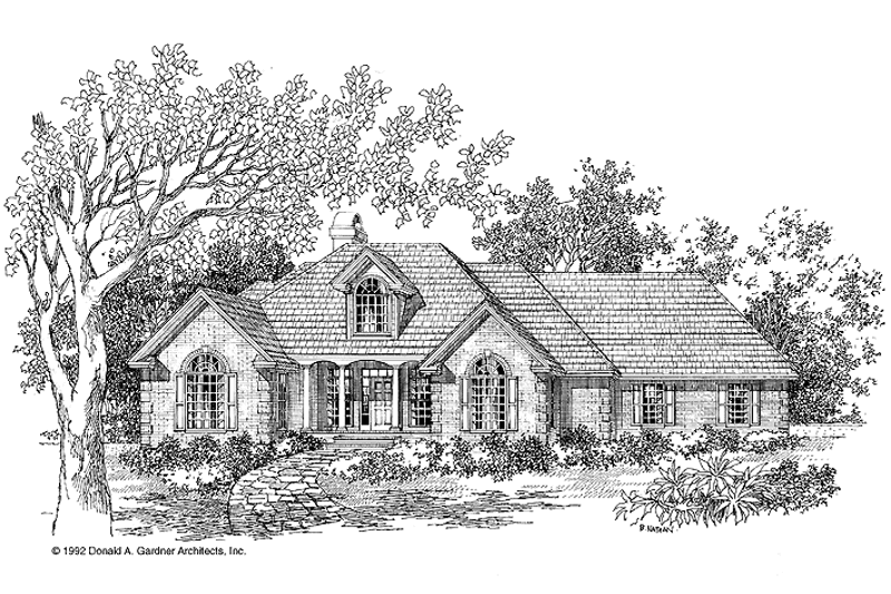 Home Plan - Exterior - Front Elevation 3 for Country House Plan #929-141 - 4 bed, 2.5 bath