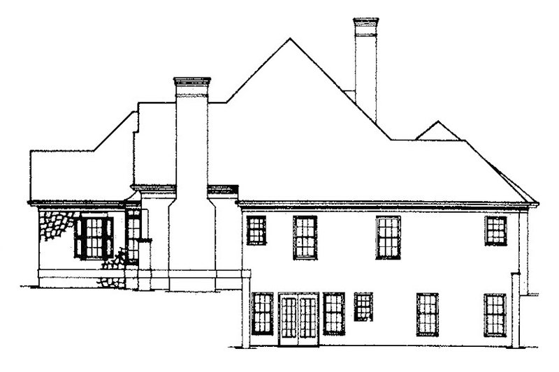 Architectural House Design - Exterior - Other Elevation for Country House Plan #429-79 - 3 bed, 3 bath