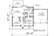 Farmhouse Style House Plan - 3 Beds 2.5 Baths 2012 Sq/Ft Plan #75-141 