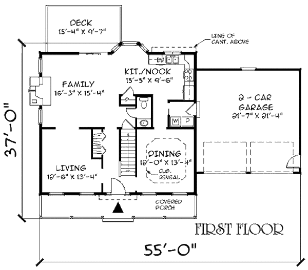 Farmhouse Floor Plan - Main Floor Plan #75-141