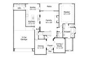 Colonial Style House Plan - 4 Beds 3.5 Baths 3440 Sq/Ft Plan #411-739 