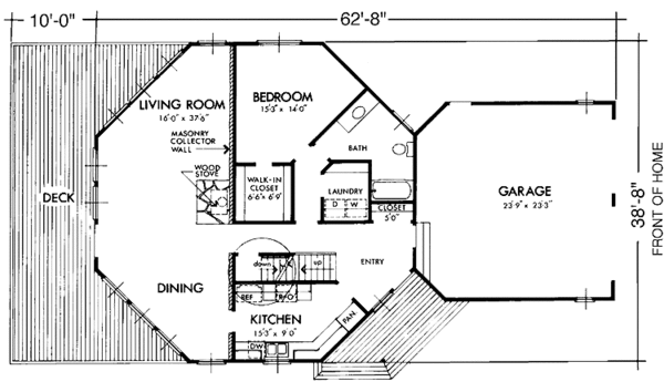 Home Plan - Contemporary Floor Plan - Main Floor Plan #320-1184