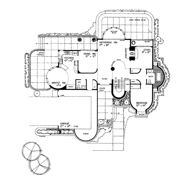 Home Plan - Contemporary Floor Plan - Main Floor Plan #72-783