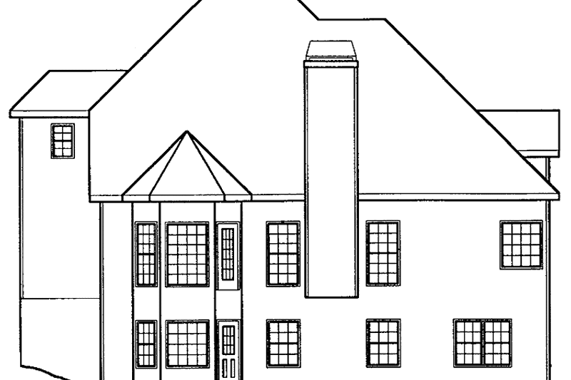 Home Plan - Exterior - Rear Elevation for Traditional House Plan #927-115 - 3 bed, 2.5 bath