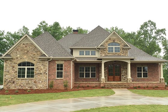 Exterior - Front Elevation 4 for Country House Plan #437-72 - 4 bed, 4 bath