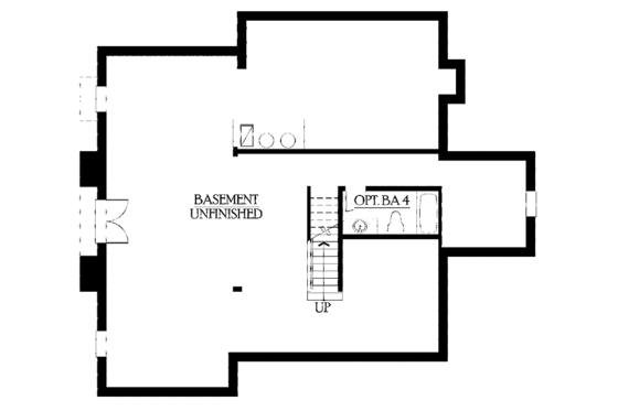 Floor Plan - Lower Floor for Craftsman House Plan #132-410 - 4 bed, 4 bath