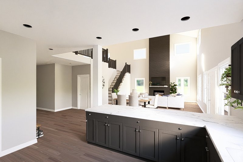 Architectural House Design - Interior - Kitchen 1 for Barndominium House Plan #1064-444 - 2 bed, 2.5 bath