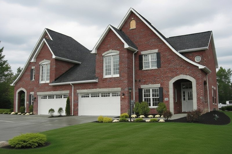 Dream House Plan - Exterior - Front Elevation 3 for European House Plan #20-1352 - 4 bed, 2.5 bath
