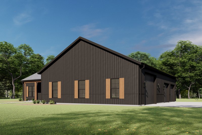 Home Plan - Exterior - Other Elevation 3 for Barndominium House Plan #1092-69 - 2 bed, 2 bath