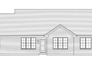 Exterior - Rear Elevation for Craftsman House Plan #46-836 - 3 bed, 2 bath