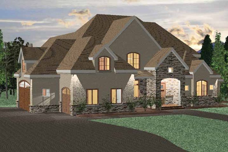 Architectural House Design - Country Exterior - Front Elevation Plan #937-12