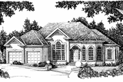 Mediterranean Style House Plan - 3 Beds 2.5 Baths 2201 Sq/Ft Plan #927-187 