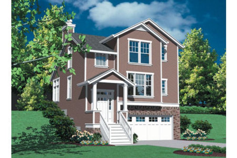 Home Plan - Traditional Exterior - Front Elevation Plan #48-317